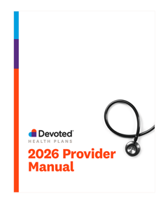 2026 Provider Manual Cover